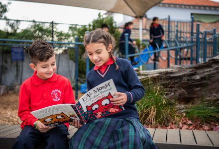 St Fidelis Students Reading