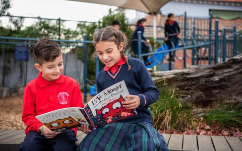 St Fidelis Students Reading